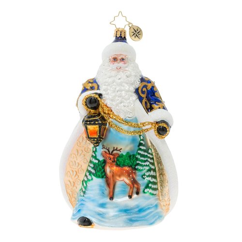 Ёлочное украшение Christopher Radko "Wintery Snowfall Santa"